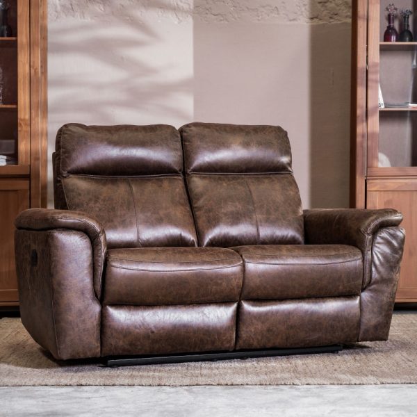 Sillon reclinable Thomas 2 cuerpos chocolate