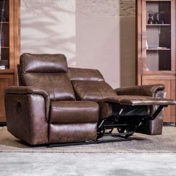Sillon reclinable Thomas 2 cuerpos chocolate - Imagen 2