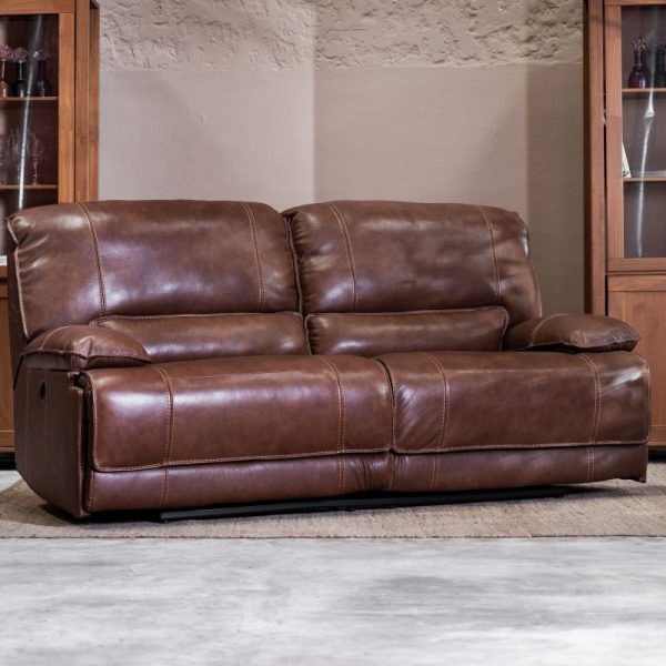 Sillon reclinable cuero Dobson 2 cuerpos