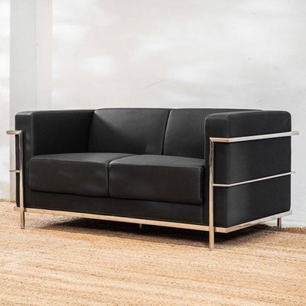 Sillón Le Corbusier Negro 2 cuerpos - Imagen 3