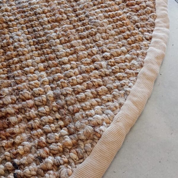 Alfombra de yute Boucle redonda 200x200