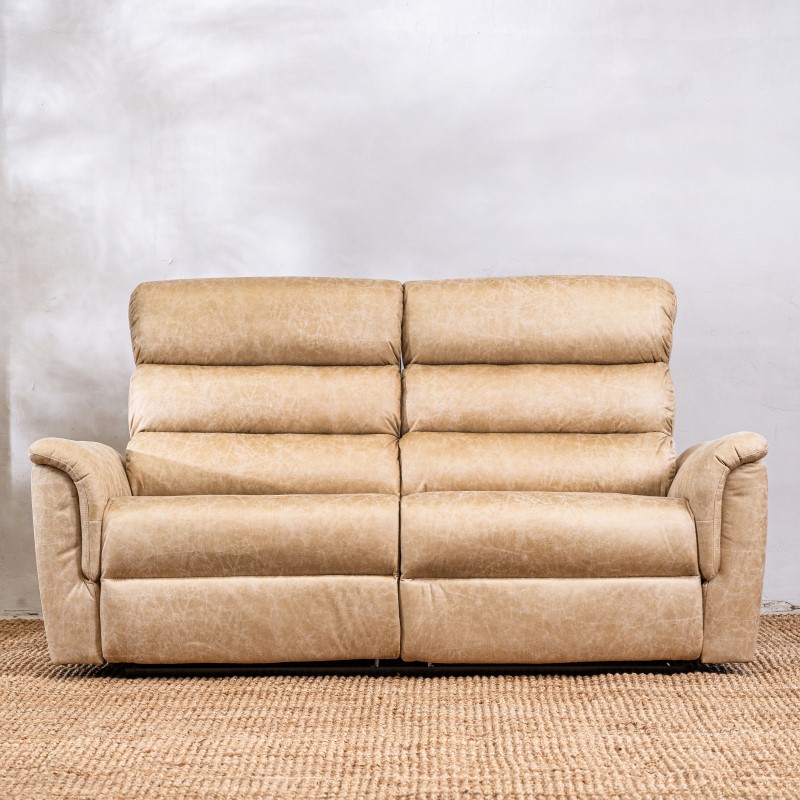 Sillón reclinable 3 Cuerpos Benson Beige