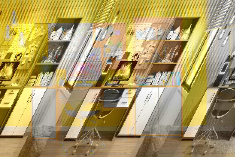 Escritorio 2 cajones y 1 puerta línea Ar - Imagen 3