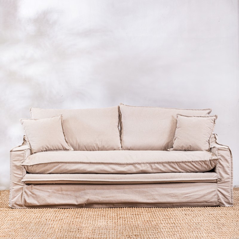 Sillón Tessa 3 Cuerpos Tostado